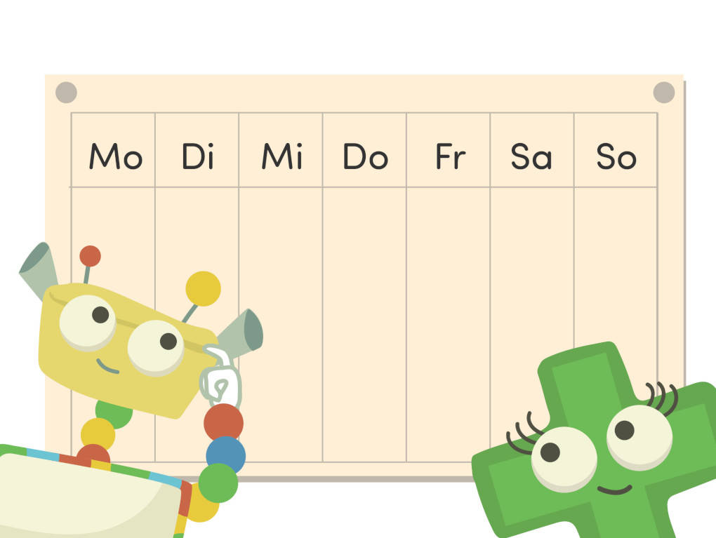 Uhrzeit und Kalender lesen online lernen
