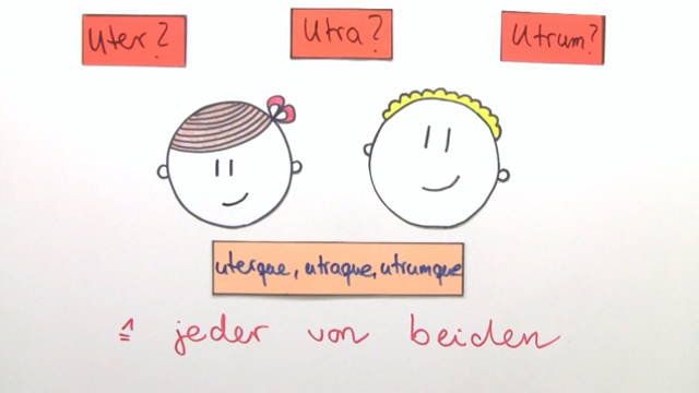 Adjektive aus Pronomen – uter, alter, neuter, alius, ...