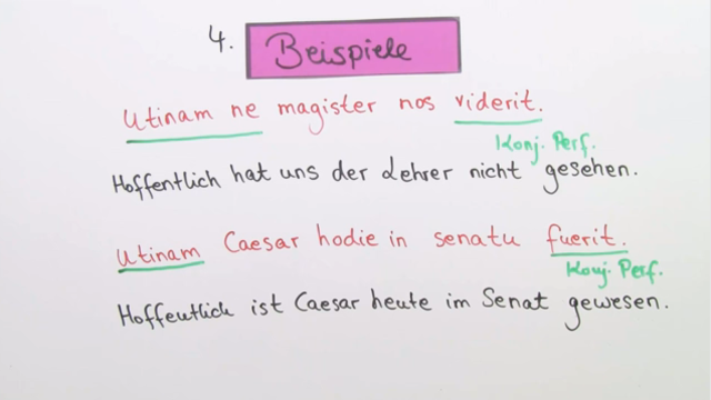 Erfüllbarer Optativ der Vergangenheit