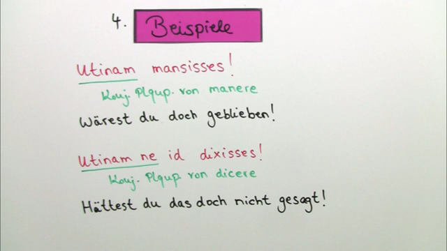 Unerfüllbarer Optativ der Vergangenheit