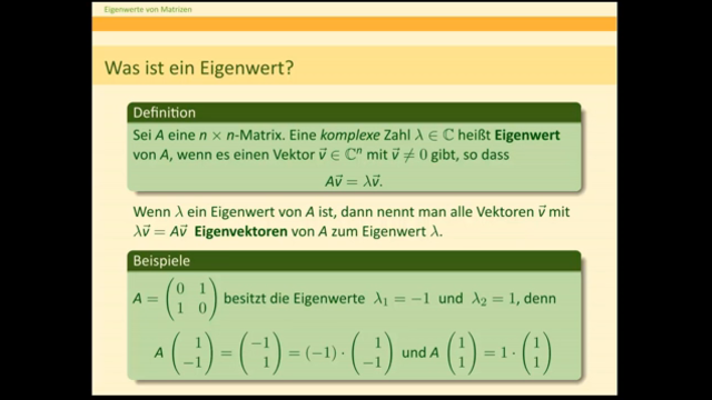 Eigenwerte Definition und Berechnung Naturwissenschaften und