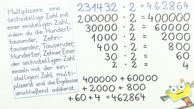 Halbschriftliches Multiplizieren – Übung