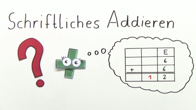 Schriftliches Addieren mit Übertrag