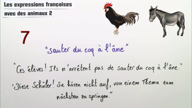 Französische Redewendungen mit Tieren