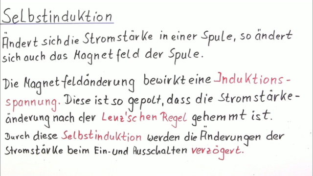Selbstinduktion und Wirbelströme