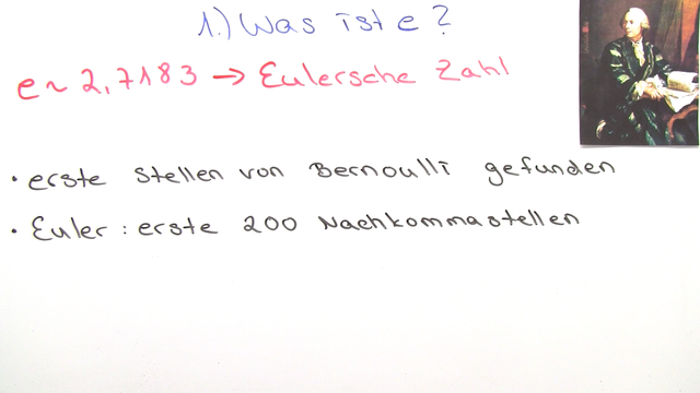 Natürliche Exponentialfunktion f(x)=e^x