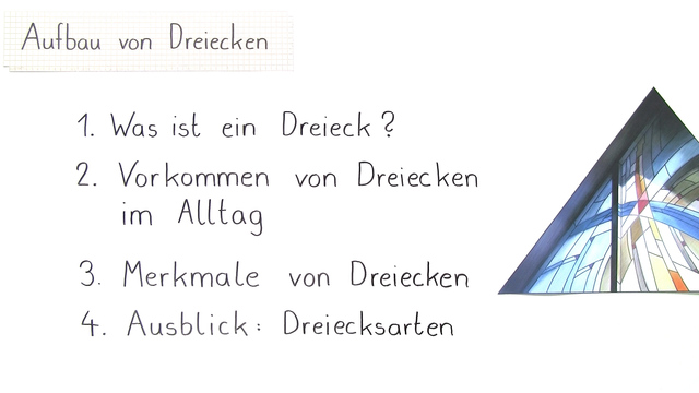 Aufbau von Dreiecken