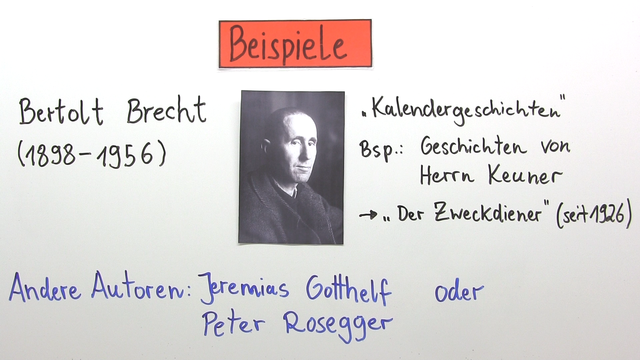 Kalendergeschichte – Überblick