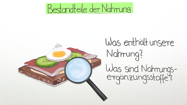 Nahrungsergänzungsstoffe – Bestandteile der Nahrung