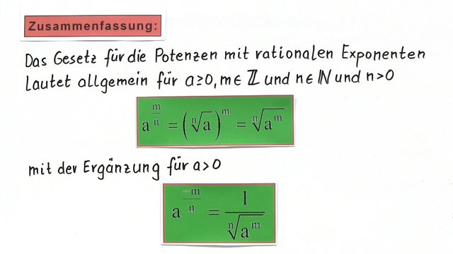 Brüche als Exponenten (2)