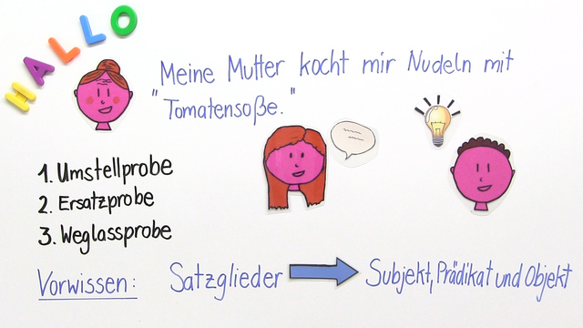Umstell-, Ersatz- und Weglassprobe