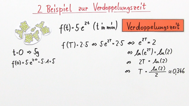 Exponentielles Wachstum und Verdoppelungszeit