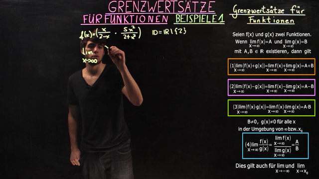 Grenzwertsätze für Funktionen – Beispiele (1)