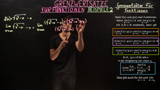 Grenzwertsätze für Funktionen – Beispiele (2)