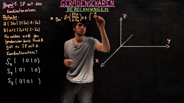 Geradenscharen – Berechnungen