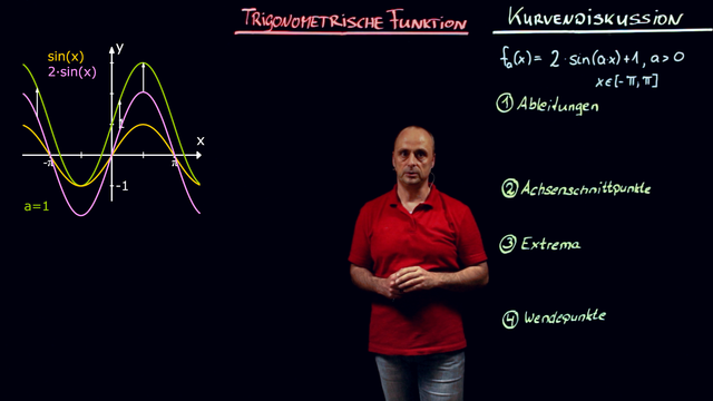 Schar von Winkelfunktionen – Kurvendiskussion