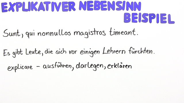 Relativsätze mit explikativem Nebensinn