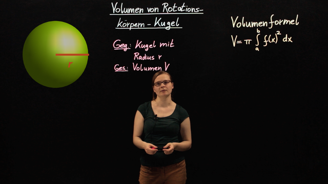 Volumen von Rotationskörpern – Kugelvolumen