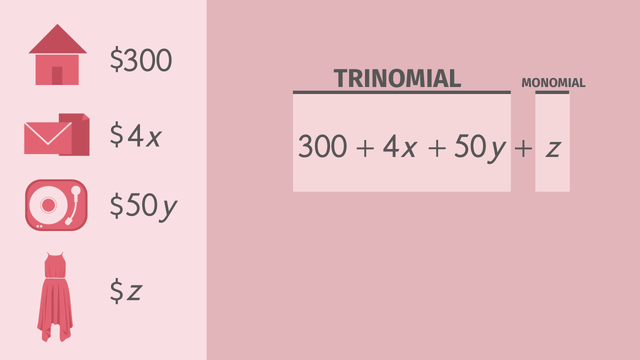 Introduction to Polynomials – Naming Polynomials by Number of Terms