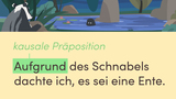 Präpositionen – nach Bedeutung