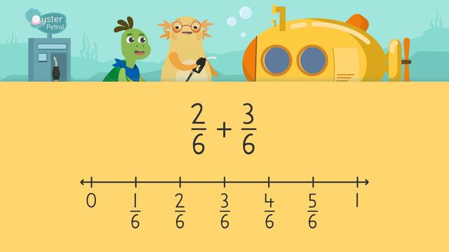 Adding Fractions on a Number Line