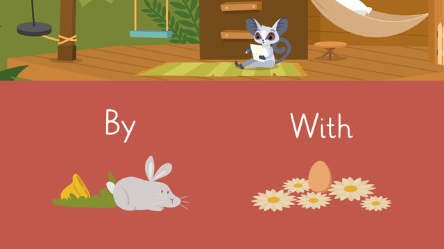 Preposition Words By and With