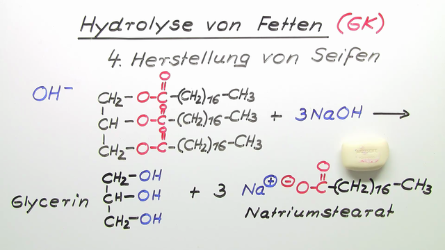 Hydrolyse von Fetten (Vertiefungswissen)