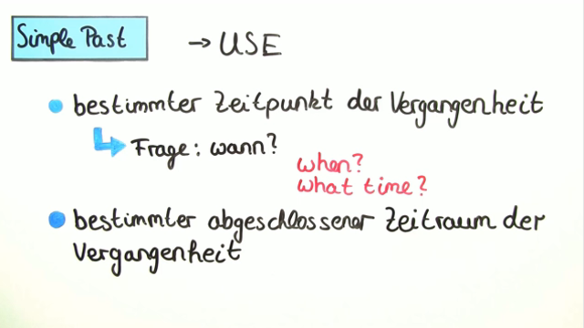 Simple Past – Frageform