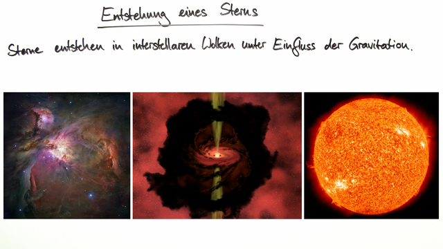 Leben eines Sterns – Physik online lernen