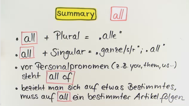 Quantifiers: all