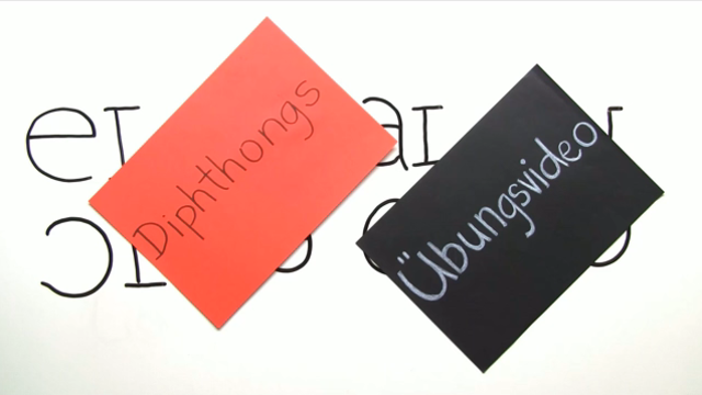 Pronunciation – Diphthongs (Übungsvideo)