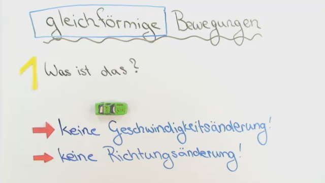 Gleichförmige Bewegung