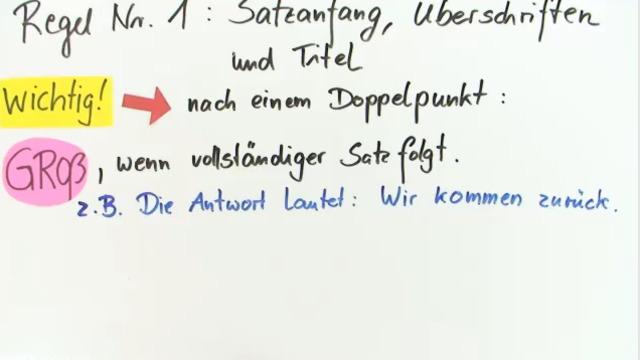 Groß- und Kleinschreibung