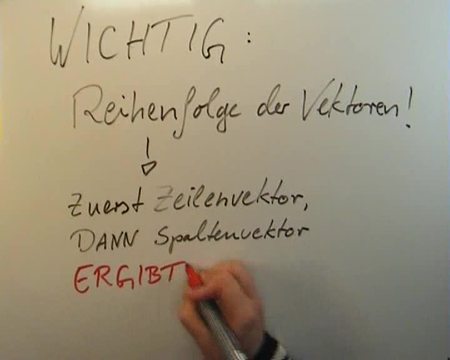 Multiplikation von Vektoren