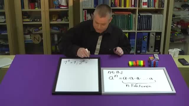 Potenzen – Quadratzahlen und Kubikzahlen