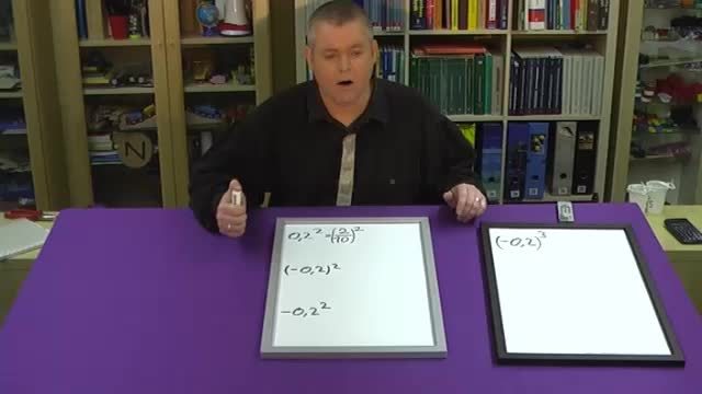 Potenzen mit negativer Basis – Übung (2)