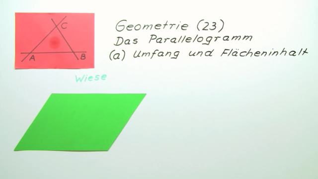 Flächeninhalt und Umfang von Parallelogrammen
