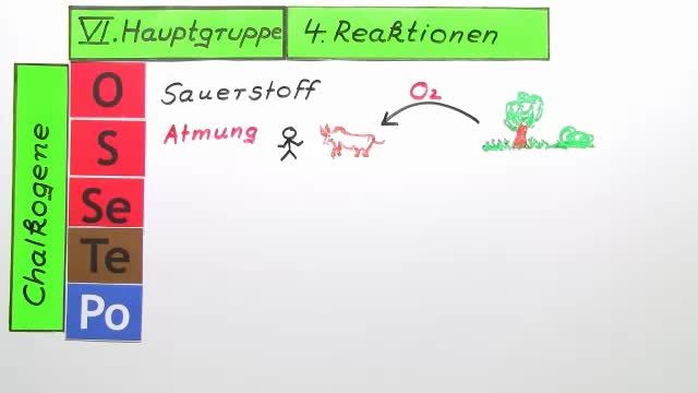 VI. Hauptgruppe – Reaktionen