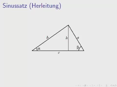 Sinussatz – Herleitung