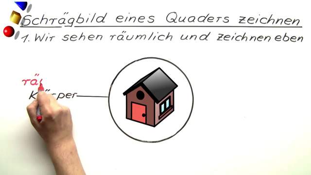 Schrägbild eines Quaders zeichnen