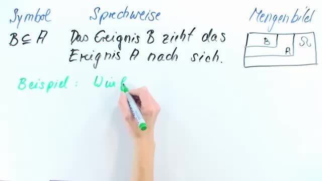 Ereignisse – Rechenregeln