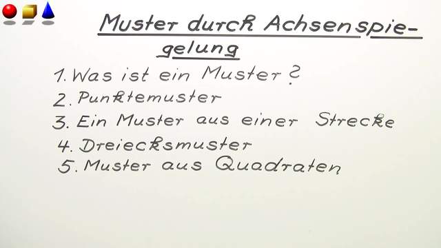 Muster durch Achsenspiegelung